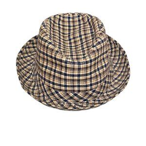 NEW Free Authority Plaid Cotton Fedora Hat